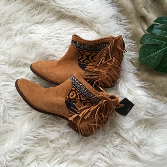 Zara Fringe Tribal Suede Boot - Picture 3 of 7